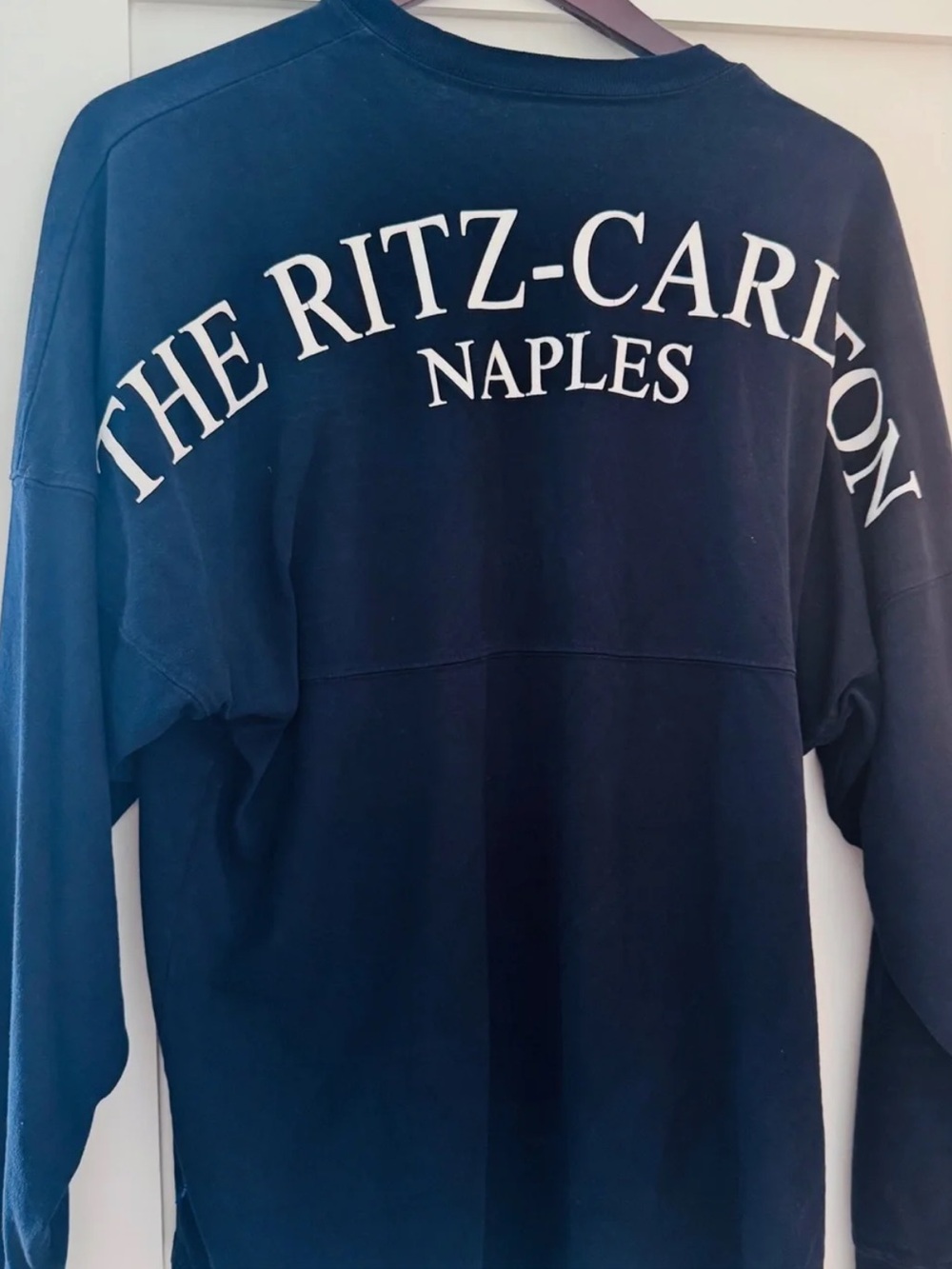 Ritz Carlton Naples Navy Crewneck LS Tee - Men's